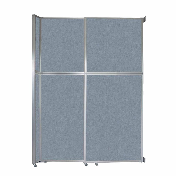 Operable Wall Sliding Room Divider 6'10" x 10'3/4" Powder Blue Fabric